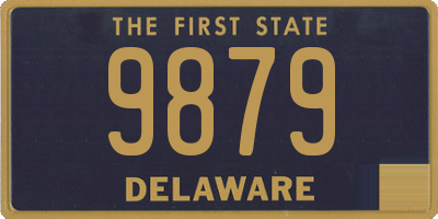 DE license plate 9879