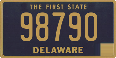 DE license plate 98790