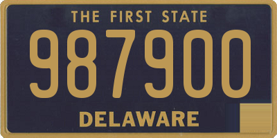 DE license plate 987900