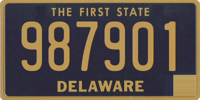 DE license plate 987901