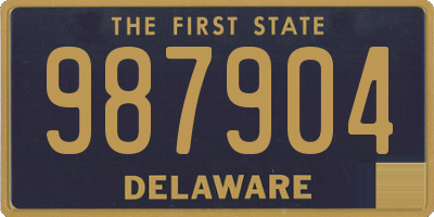 DE license plate 987904