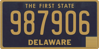 DE license plate 987906