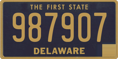 DE license plate 987907