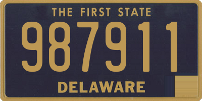 DE license plate 987911