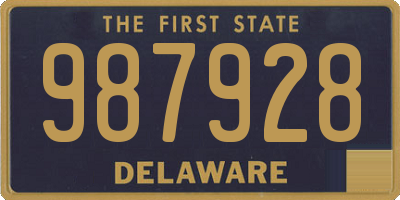 DE license plate 987928