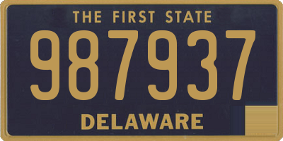 DE license plate 987937