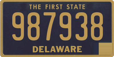 DE license plate 987938