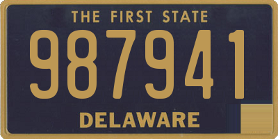 DE license plate 987941