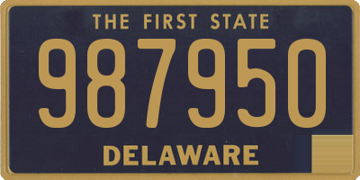 DE license plate 987950