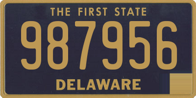 DE license plate 987956