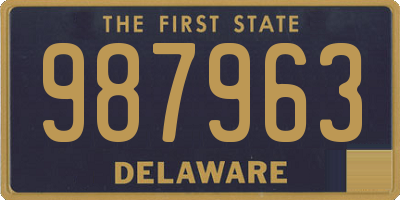 DE license plate 987963