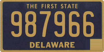 DE license plate 987966