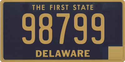 DE license plate 98799