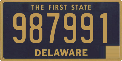 DE license plate 987991