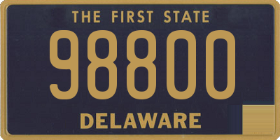 DE license plate 98800