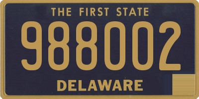 DE license plate 988002