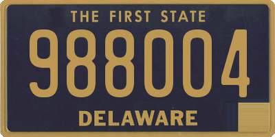 DE license plate 988004