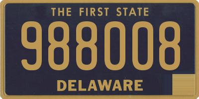 DE license plate 988008