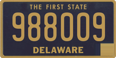 DE license plate 988009