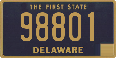 DE license plate 98801