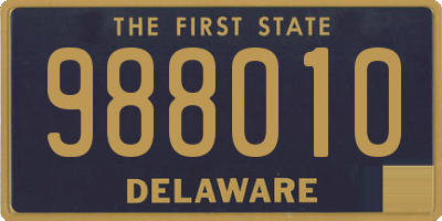 DE license plate 988010