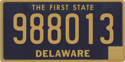 DE license plate 988013