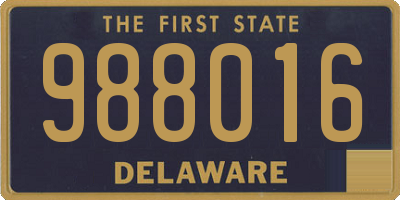 DE license plate 988016