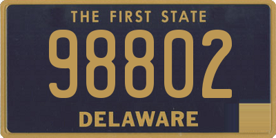 DE license plate 98802