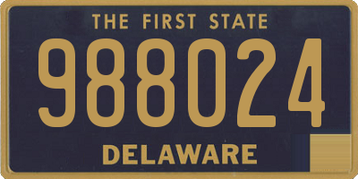 DE license plate 988024