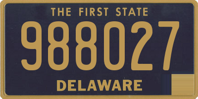 DE license plate 988027