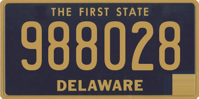 DE license plate 988028