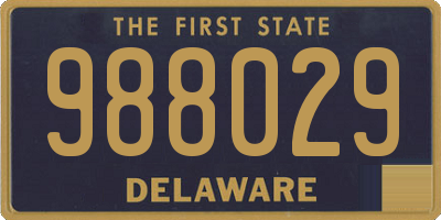 DE license plate 988029