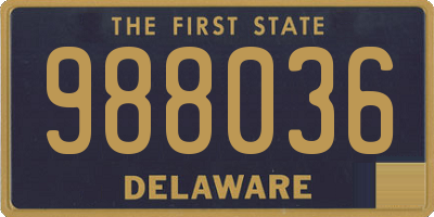 DE license plate 988036