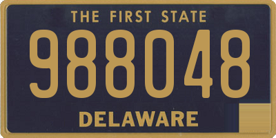 DE license plate 988048