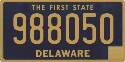 DE license plate 988050