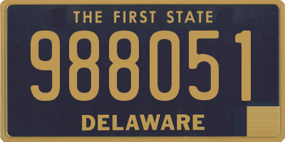 DE license plate 988051