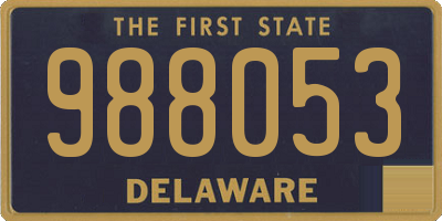 DE license plate 988053