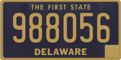 DE license plate 988056