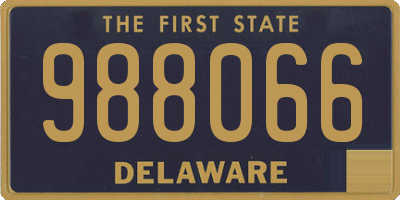 DE license plate 988066