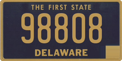 DE license plate 98808