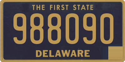 DE license plate 988090