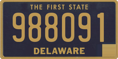 DE license plate 988091