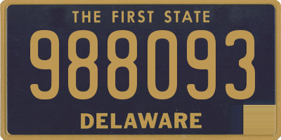 DE license plate 988093