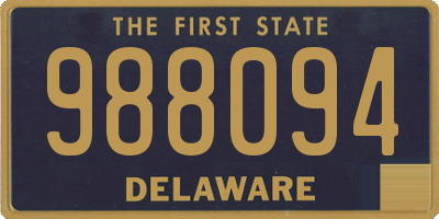 DE license plate 988094