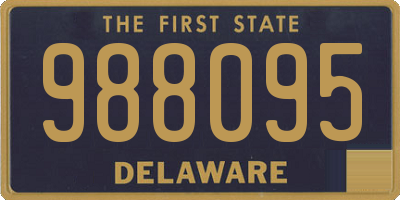 DE license plate 988095