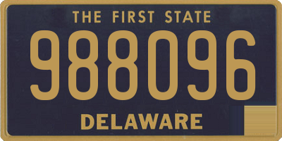 DE license plate 988096