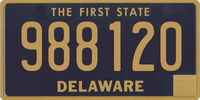 DE license plate 988120