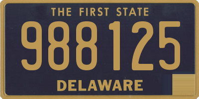 DE license plate 988125