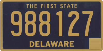 DE license plate 988127