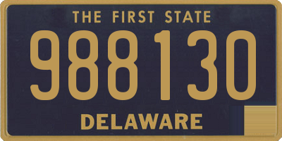 DE license plate 988130